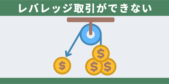 レバレッジ取引ができない